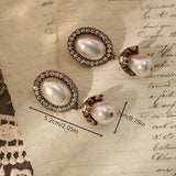 Brincos Pendentes Vintage com Pérola