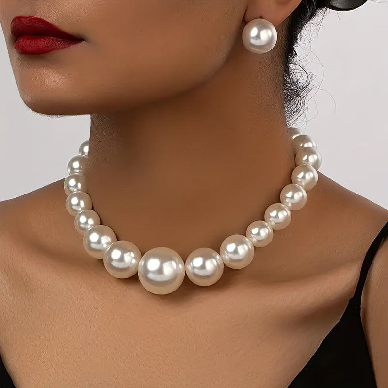 Conjunto Vintage Clássico com Pérolas