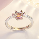 Conjunto Patinha Ouro Rosa — 4 Peças com Coração em Zircónia