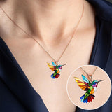 Parure Colibri Élise – Collier et boucles d’oreilles