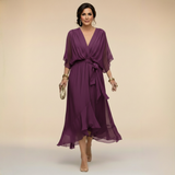 Rebeca | Vestido Midi com Decote em V