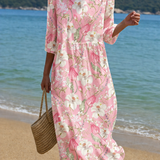 Cecília™ | Vestido Midi Estampado