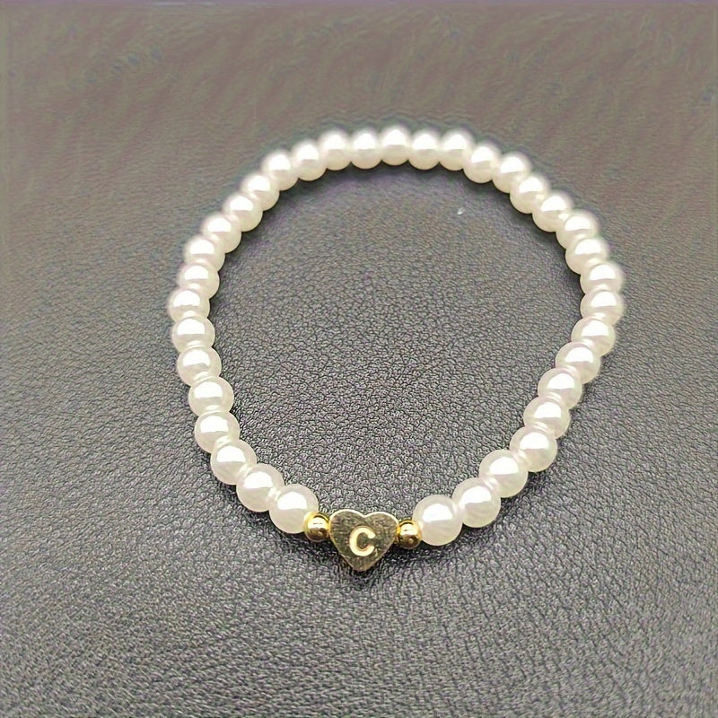 Pulseira Coração com Inicial