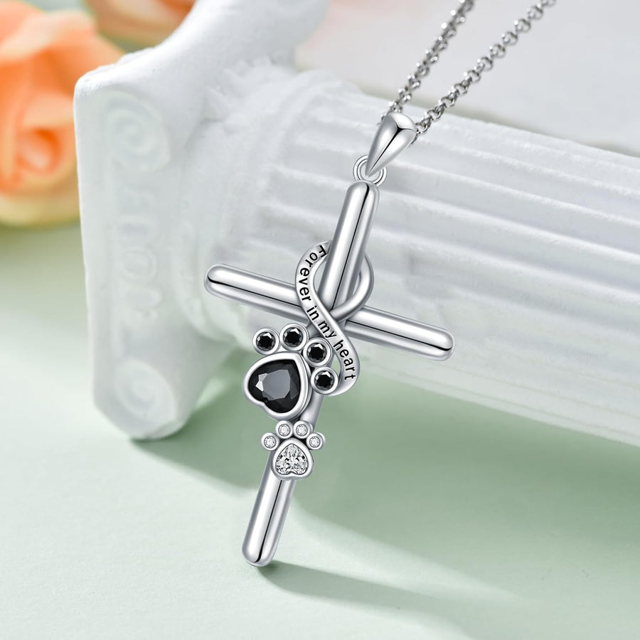 Collier Patte et Croix en Argent Sterling 925