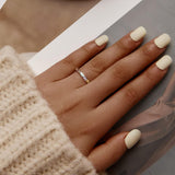 Bague en argent sterling avec motif de patte