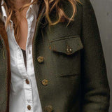 Bella | Blazer Vintage Espinha de Peixe com Debruns