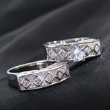 Conjunto de Anéis Zircónia Fina