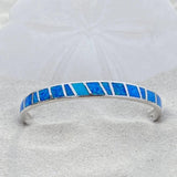Pulseira Opala Azul Prateada