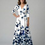 Luna | Vestido Maxi Floral Cruzado