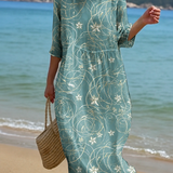 Noémia™ | Vestido Midi Estampado