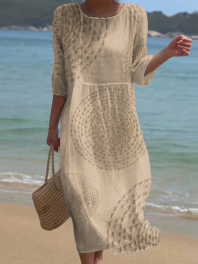 Júlia™ | Vestido Midi Bordado