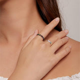 Bague en argent sterling avec motif de patte