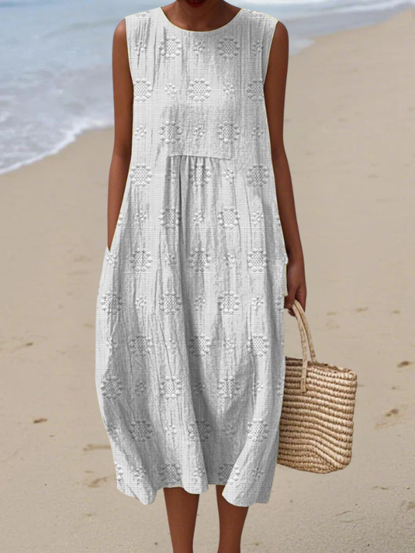 Sofia™ | Vestido Midi Bordado