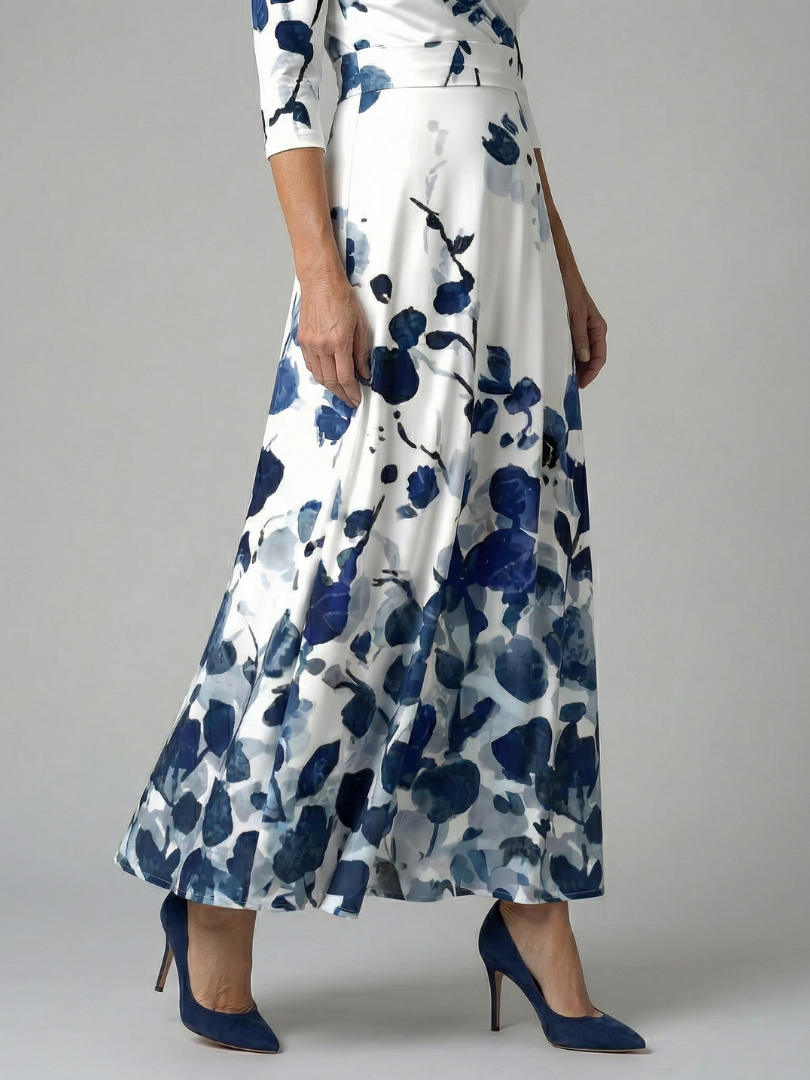 Luna | Vestido Maxi Floral Cruzado