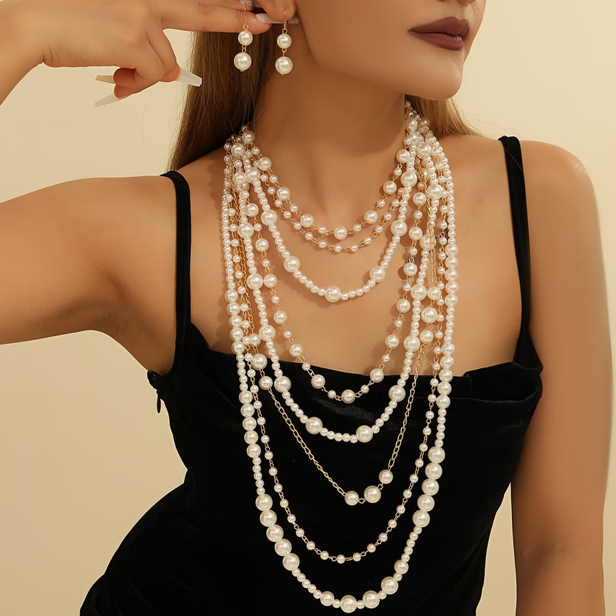 Conjunto Boho de Joias com Pérolas