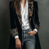 Camila | Blazer Justo com Detalhes Barrocos