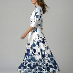 Luna | Vestido Maxi Floral Cruzado