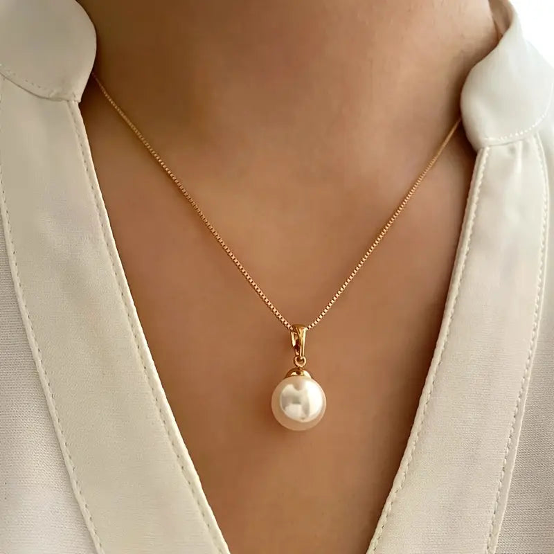 Conjunto de Colar Elegante com Pérolas
