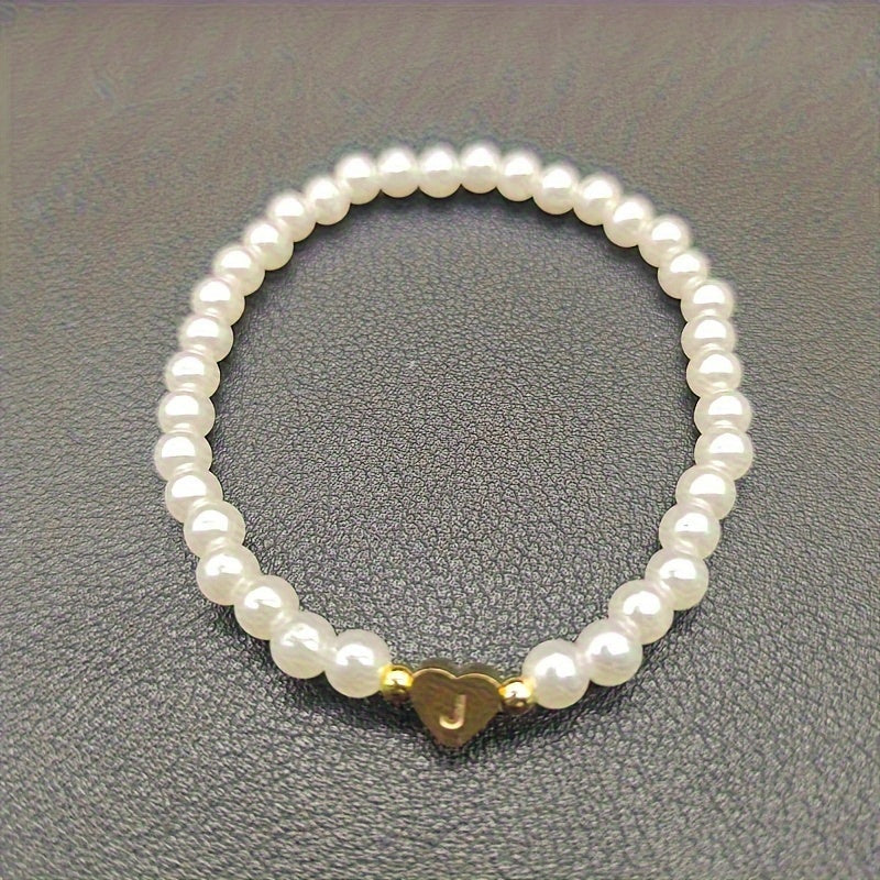Pulseira Coração com Inicial