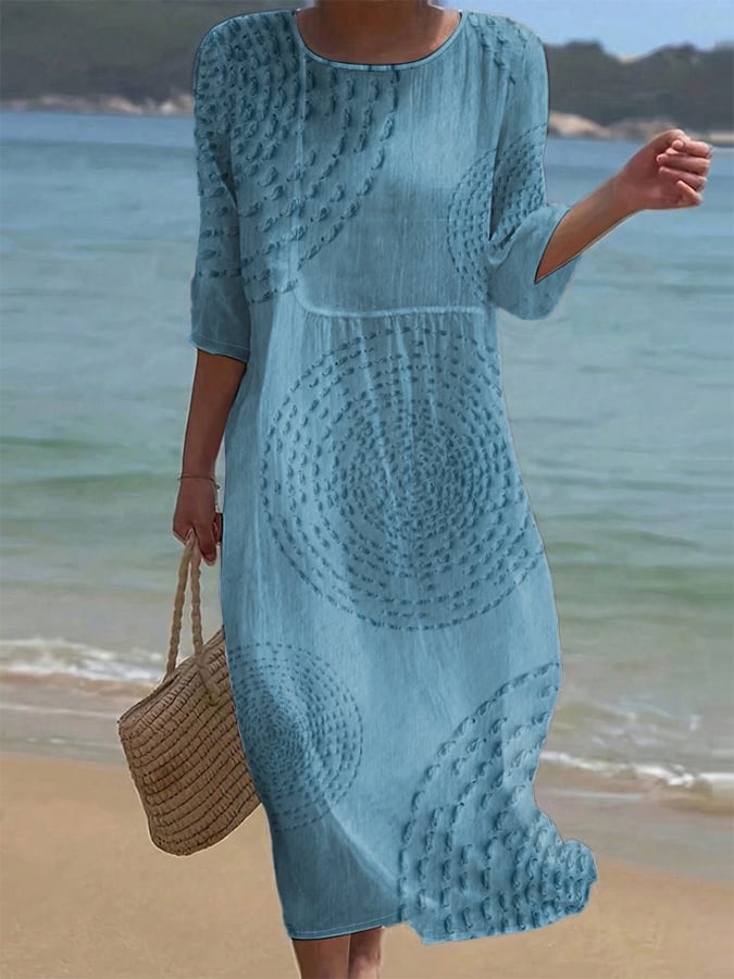 Estela™ | Vestido Midi com Bordado