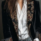 Camila | Blazer Justo com Detalhes Barrocos