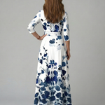 Luna | Vestido Maxi Floral Cruzado