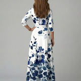 Luna | Vestido Maxi Floral Cruzado
