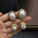 Brincos Pendentes Vintage com Pérola