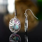 Boucles d'oreilles Libellule en coquillage d'Ormeau – Symbole de renouveau et de grâce