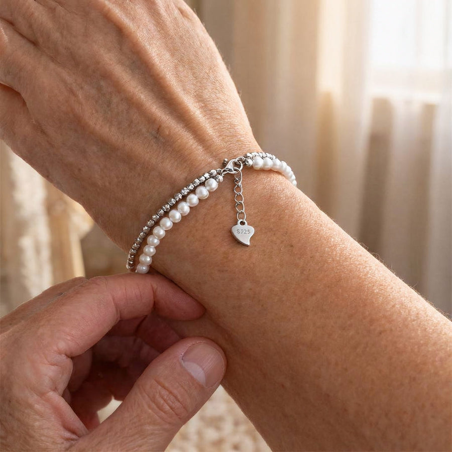 Pulseira Dupla em Madrepérola