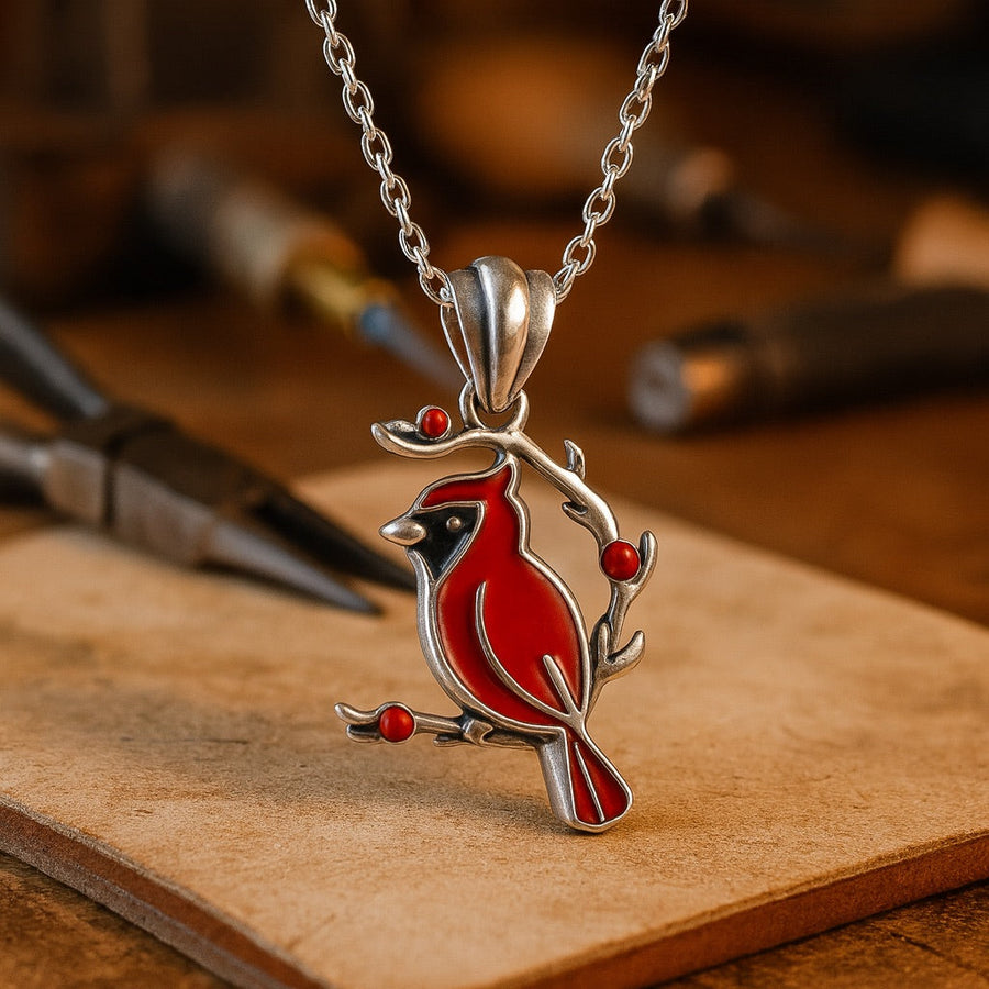 Collier commémoratif Cardinal rouge