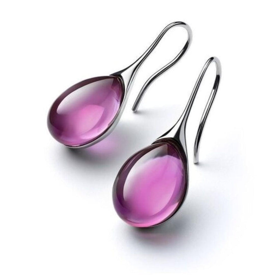 Brincos Pendentes Cristal Minimalistas
