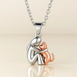 Collier pendentif Câlin de chat