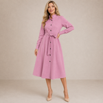 Lisa | Vestido Midi com Cinto Fino