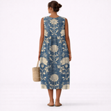 Matilde™ | Vestido Midi Florido Clássico
