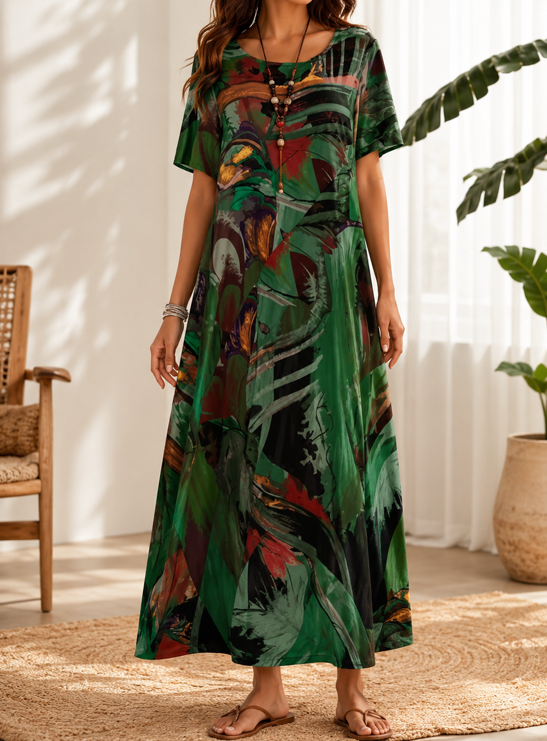 Ester | Vestido Midi em Chiffon