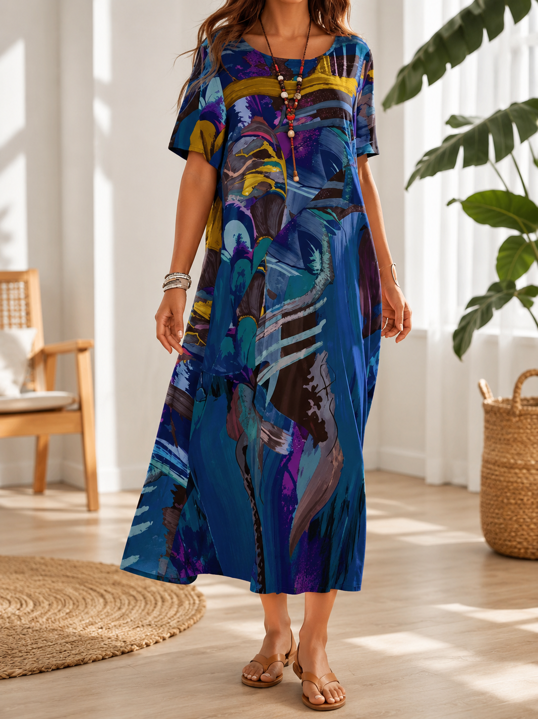 Ester | Vestido Midi em Chiffon