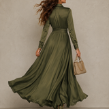 Flor | Vestido Maxi Cruzado Verde