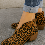 Clementina | Botins com Padrão Leopardo