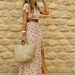 Cristiana | Vestido Maxi Floral com Cinto
