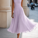 Amanda | Vestido Midi Plissado