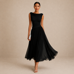 Amanda | Vestido Midi Plissado