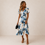 Leandra | Vestido Midi Evasê