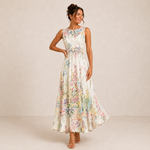 Isadora | Vestido Midi com Detalhe em Renda