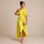 Sabina | Vestido Midi com Decote Quadrado