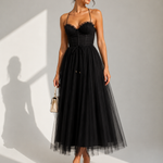 Gina | Vestido Midi com Cintura Marcada
