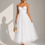 Gina | Vestido Midi com Cintura Marcada