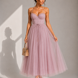 Gina | Vestido Midi com Cintura Marcada
