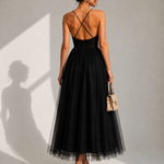 Gina | Vestido Midi com Cintura Marcada