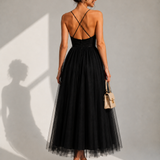 Gina | Vestido Midi com Cintura Marcada